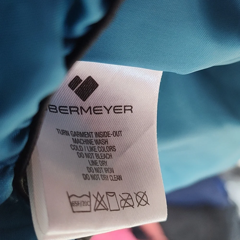 Obermeyer Teen Gage Radio Wave Patterned Hooded Ski/Snowboard Jacket Sz Teen XL - Picture 12 of 13